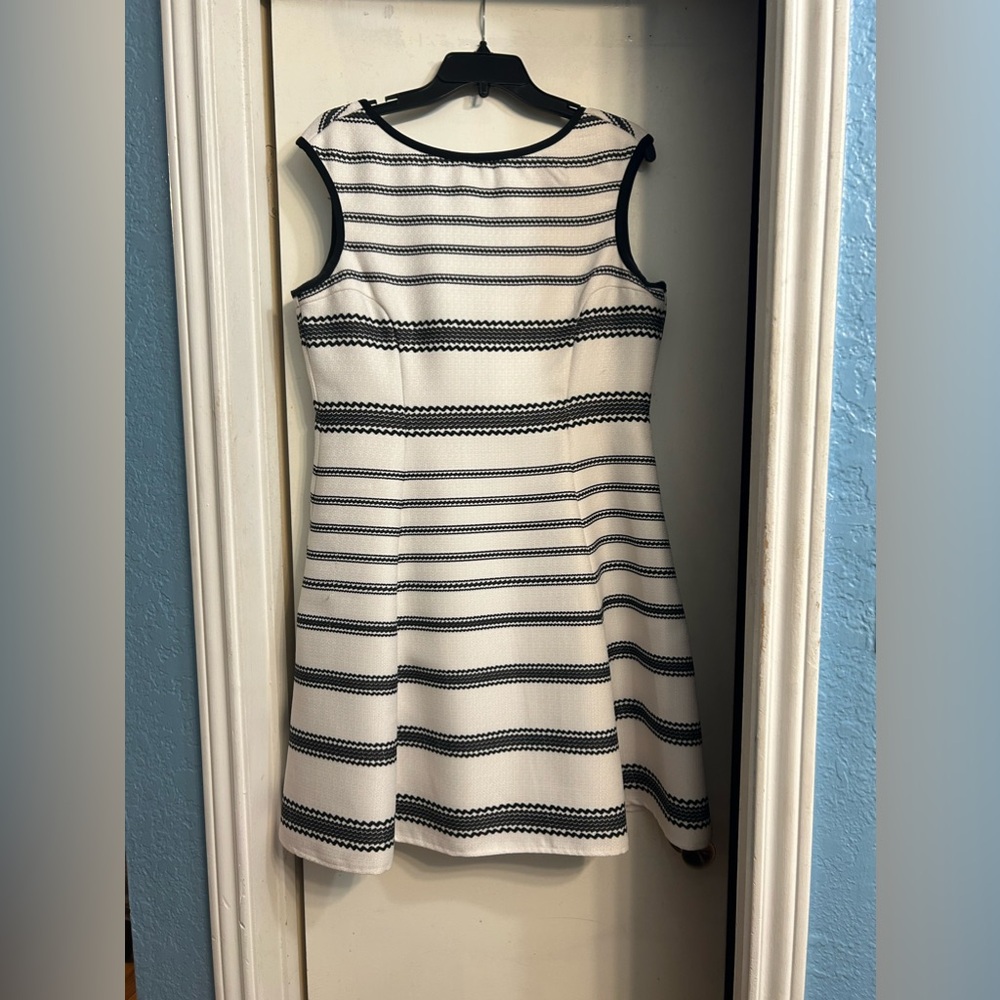Women’s black and white dress; Size 12